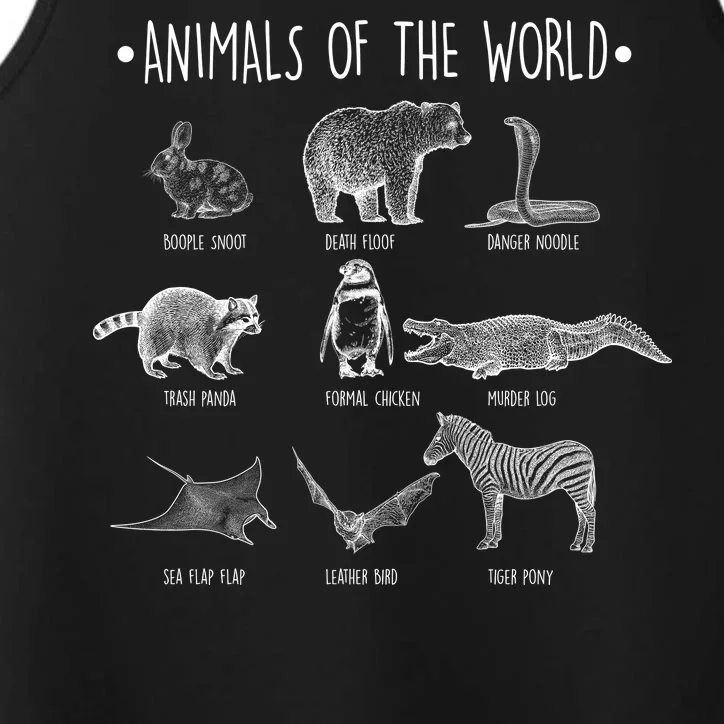 Animals Of the World Funny Wildlife Performance Tank