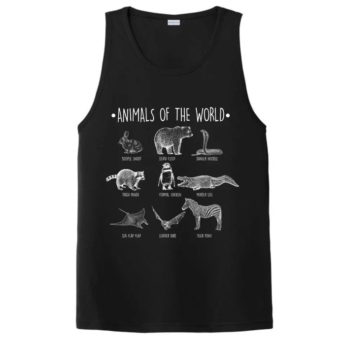 Animals Of the World Funny Wildlife Performance Tank