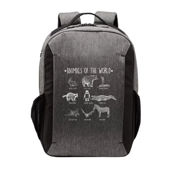 Animals Of the World Funny Wildlife Vector Backpack