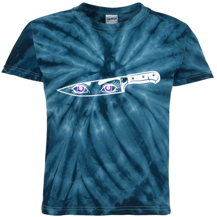 Anime Bautiful Eyes Blade Vintage Kids Tie-Dye T-Shirt