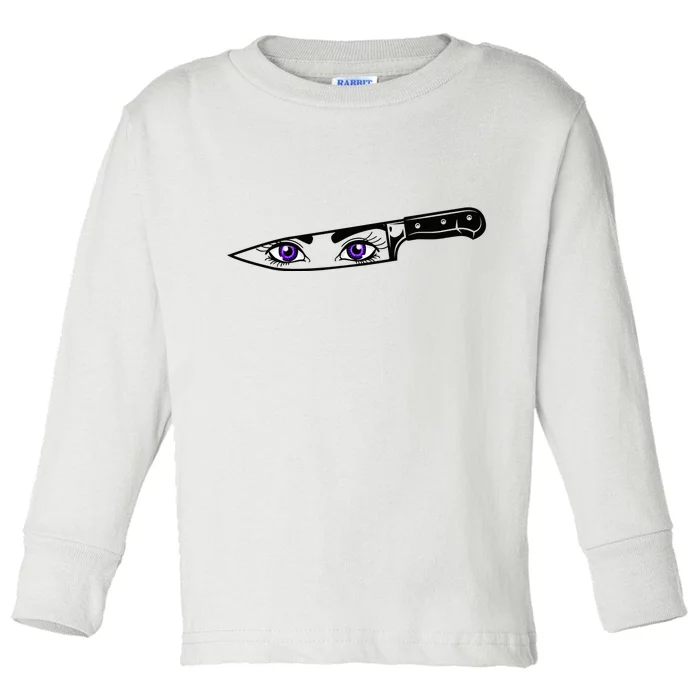 Anime Bautiful Eyes Blade Vintage Toddler Long Sleeve Shirt