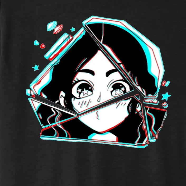 Anime Broken Glass Sparkle Eyes ChromaSoft Performance T-Shirt