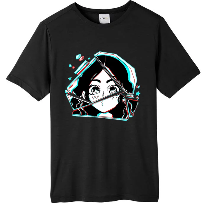 Anime Broken Glass Sparkle Eyes ChromaSoft Performance T-Shirt