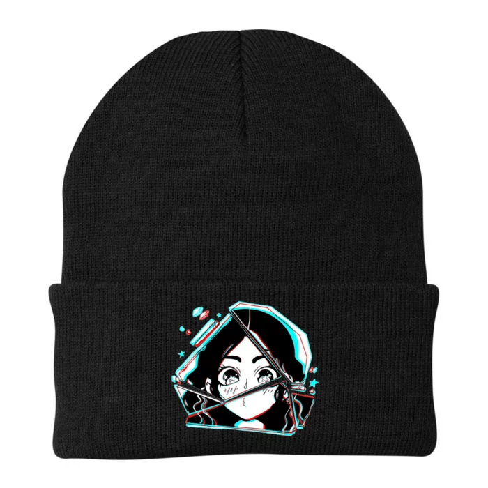 Anime Broken Glass Sparkle Eyes Knit Cap Winter Beanie