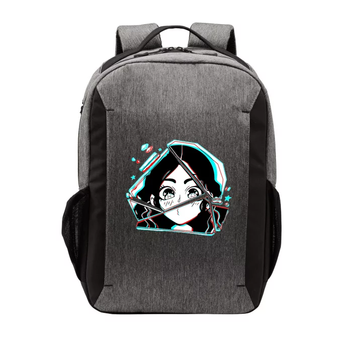 Anime Broken Glass Sparkle Eyes Vector Backpack