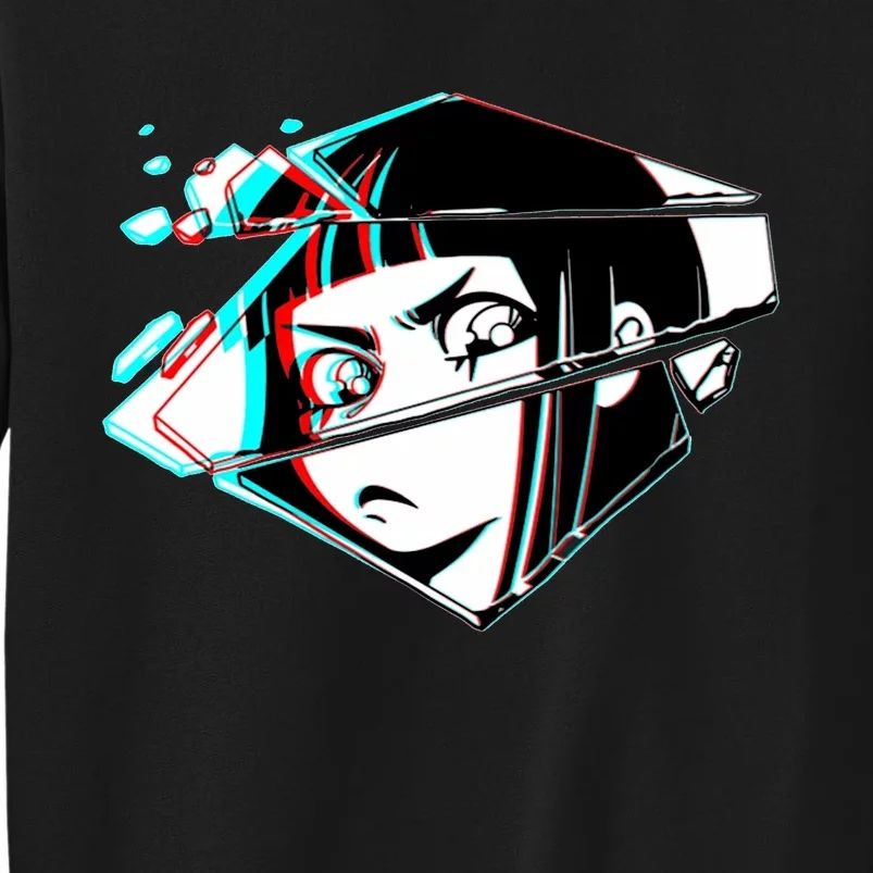 Anime Eyes Broken Glass Sweatshirt