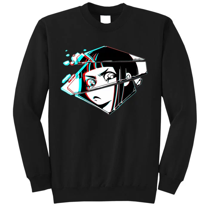 Anime Eyes Broken Glass Sweatshirt