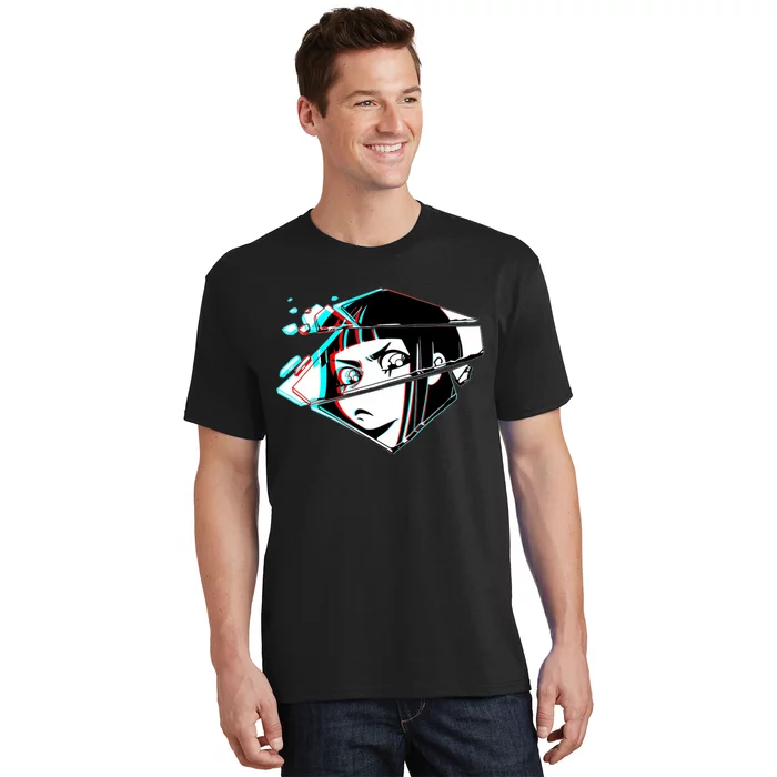 Anime Eyes Broken Glass T-Shirt