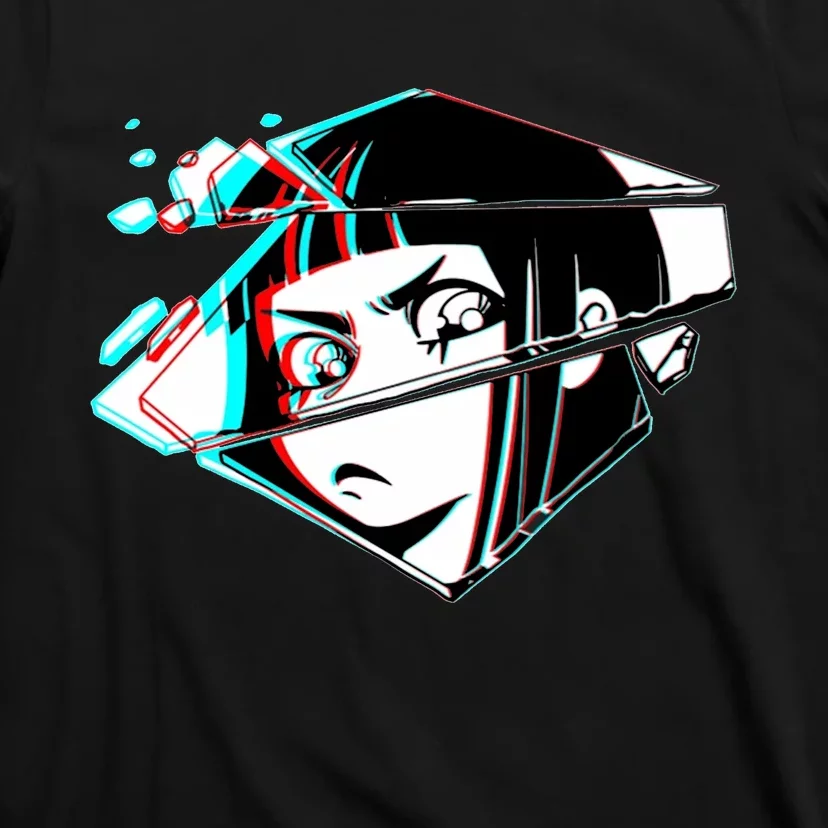 Anime Eyes Broken Glass T-Shirt