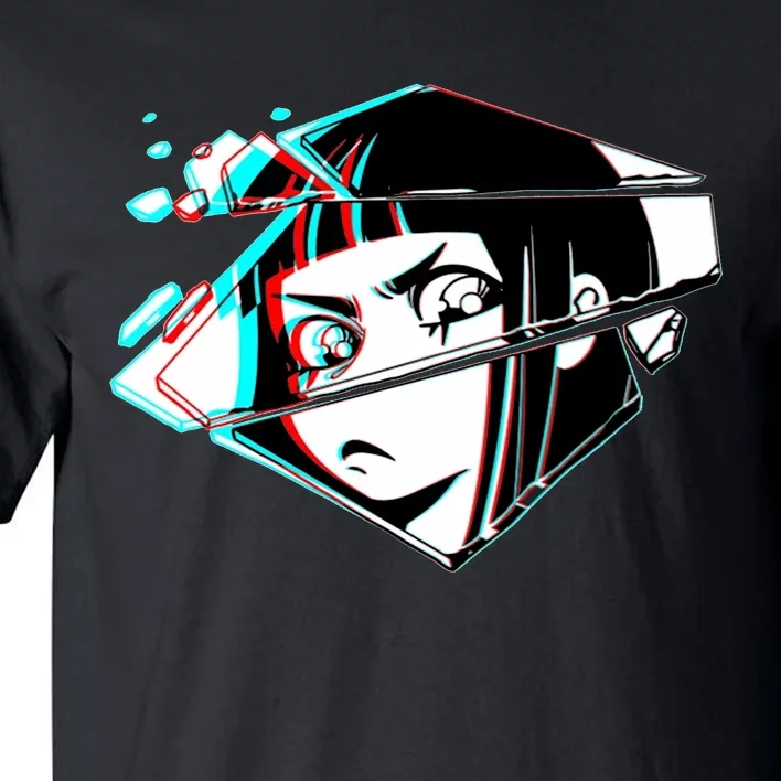 Anime Eyes Broken Glass Tall T-Shirt