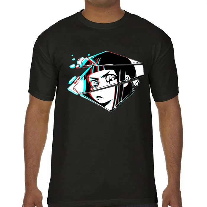 Anime Eyes Broken Glass Comfort Colors T-Shirt