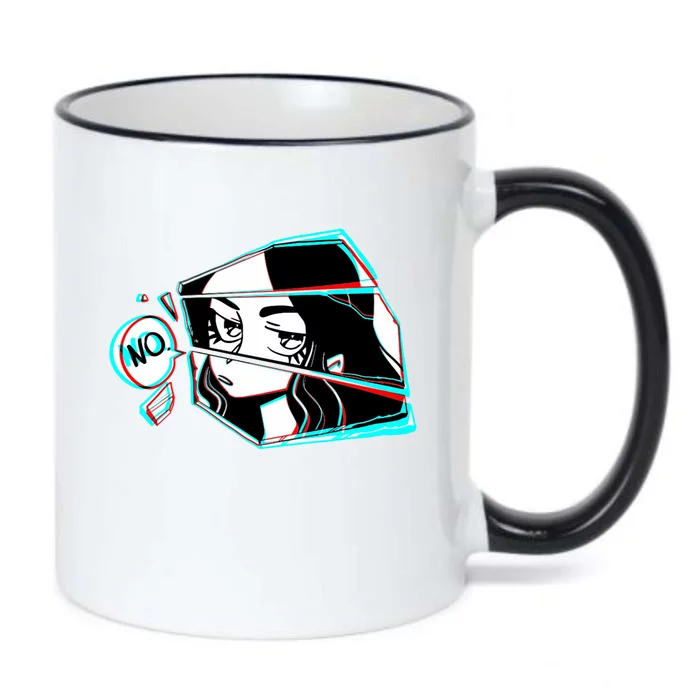 Anime No Eyes Broken Glass Black Color Changing Mug