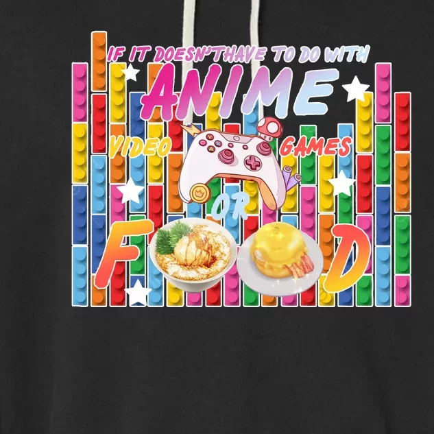 Anime Video Games Food Garment-Dyed Fleece Hoodie