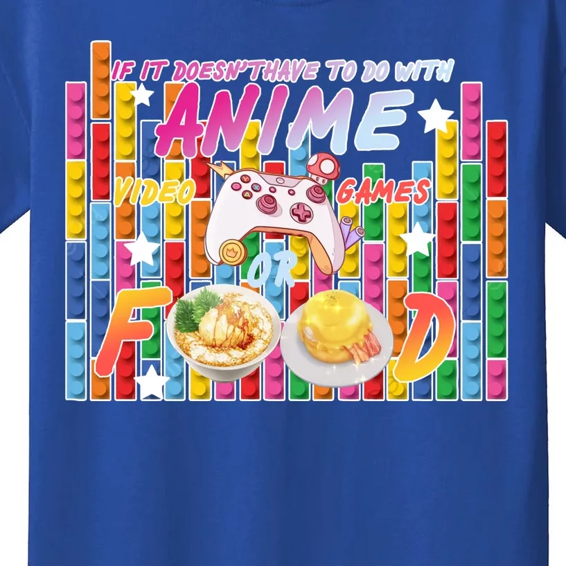 Anime Video Games Food Kids T-Shirt