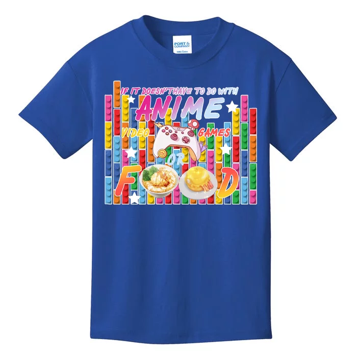 Anime Video Games Food Kids T-Shirt