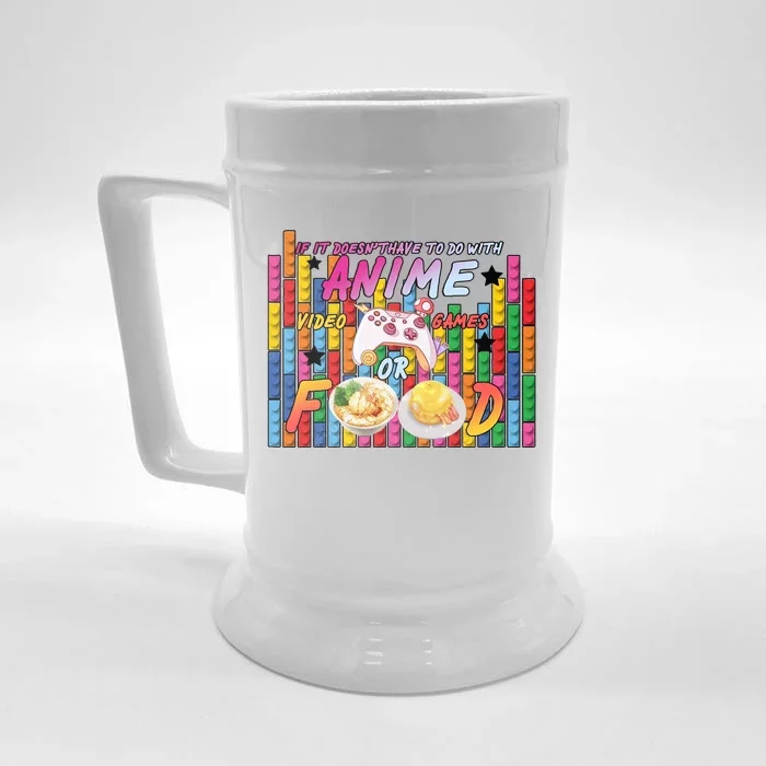 Anime Video Games Food Front & Back Beer Stein