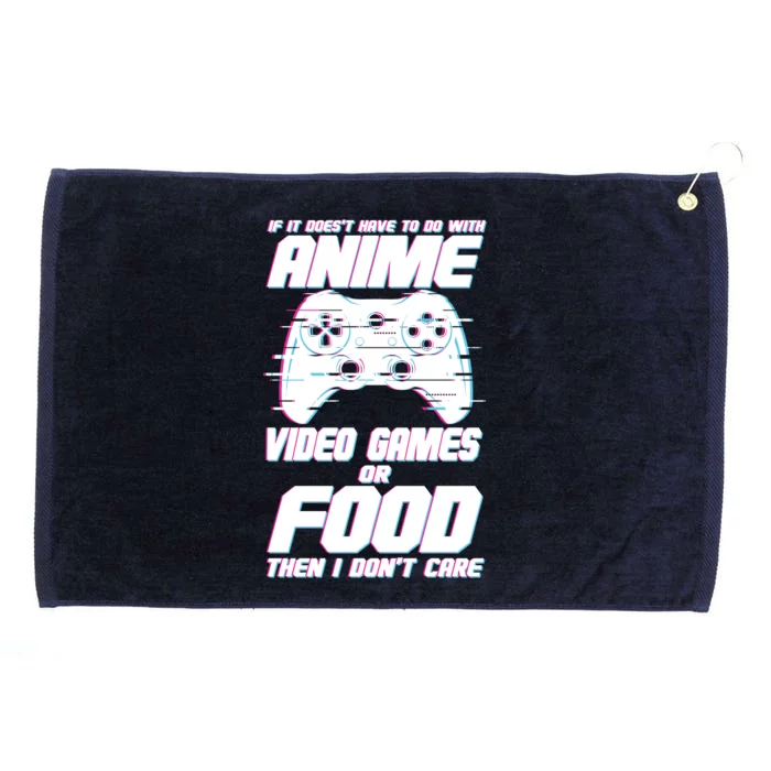 Anime Video Games Or Food Grommeted Golf Towel