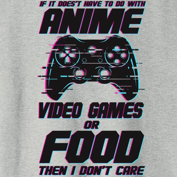 Anime Video Games Or Food Women's Crop Top Tee