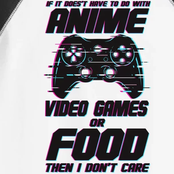 Anime Video Games Or Food Toddler Fine Jersey T-Shirt