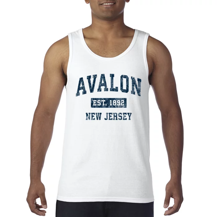 Avalon New Jersey Nj Vintage Sports Tank Top