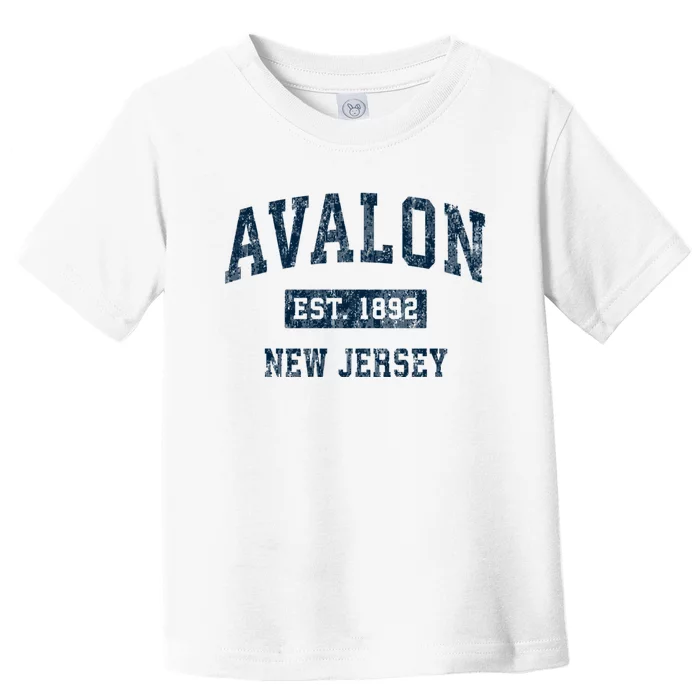 Avalon New Jersey Nj Vintage Sports Toddler T-Shirt