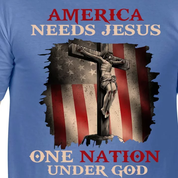 America Needs Jesus One Nation Under God Normal Isnt Coming Gift Comfort Colors T-Shirt