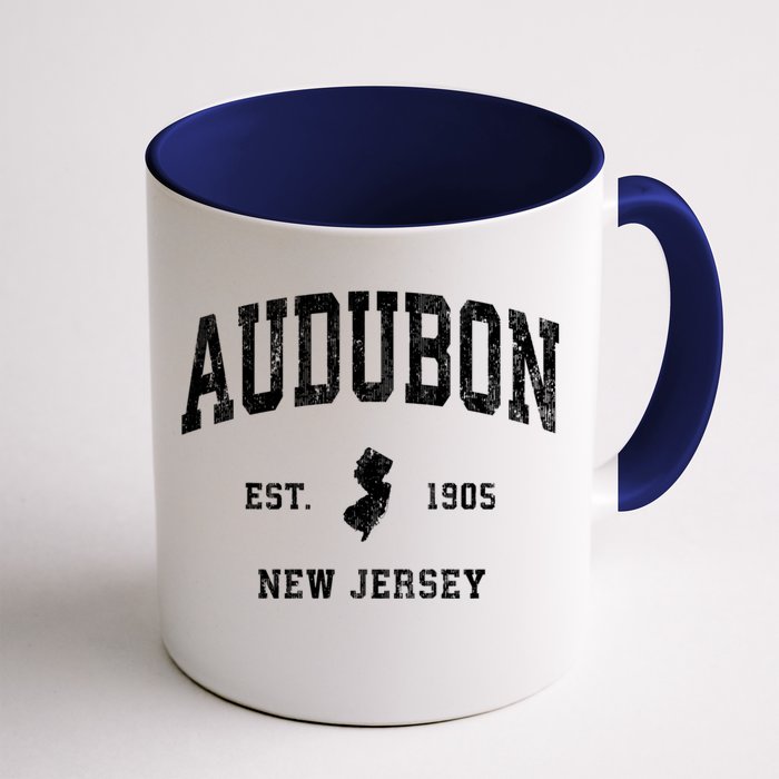 Audubon New Jersey Nj Vintage Athletic Sports Front & Back Coffee Mug