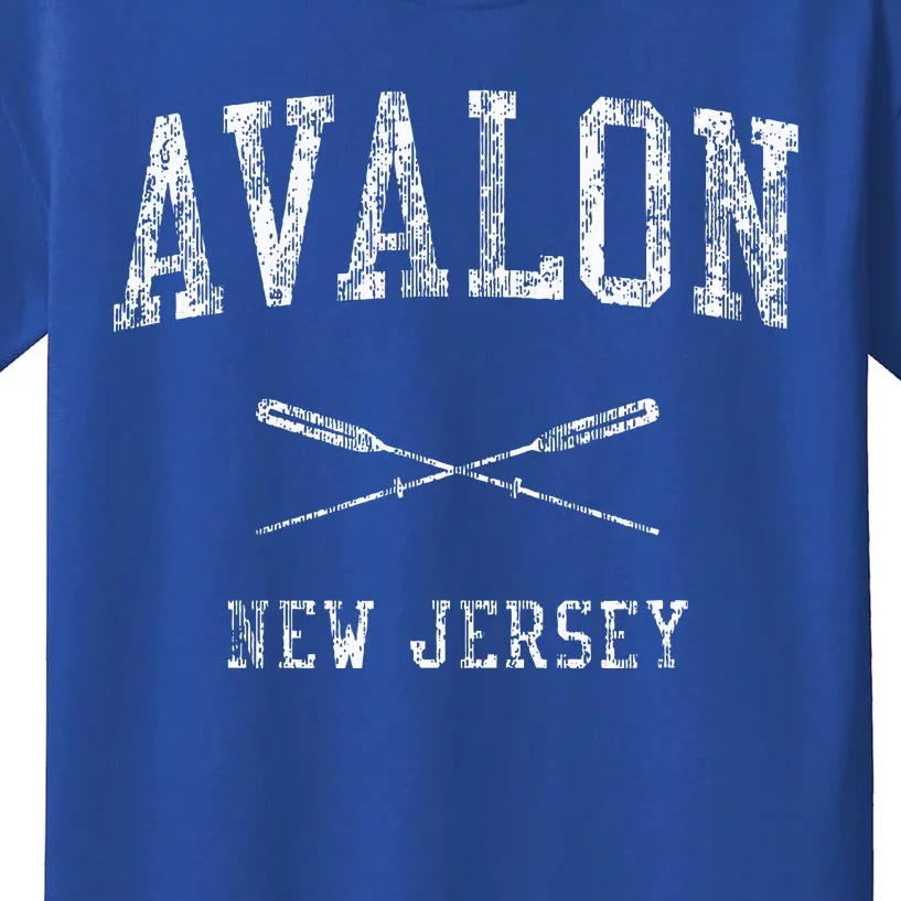 Avalon New Jersey Nj Nautical Sports Kids T-Shirt