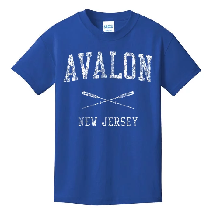 Avalon New Jersey Nj Nautical Sports Kids T-Shirt