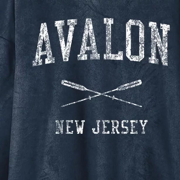 Avalon New Jersey Nj Nautical Sports Hooded Wearable Blanket