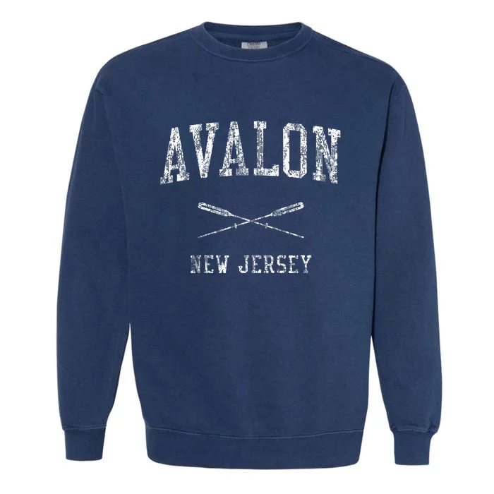 Avalon New Jersey Nj Nautical Sports Garment-Dyed Sweatshirt