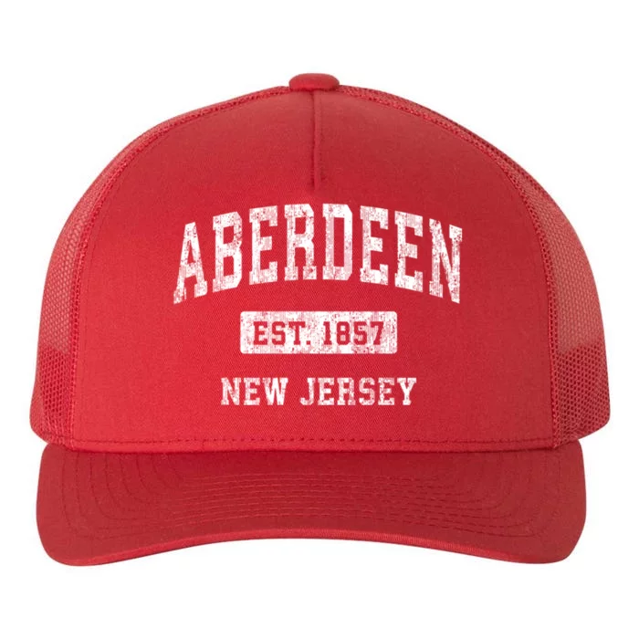 Aberdeen New Jersey Nj Vintage Sports Yupoong Adult 5-Panel Trucker Hat