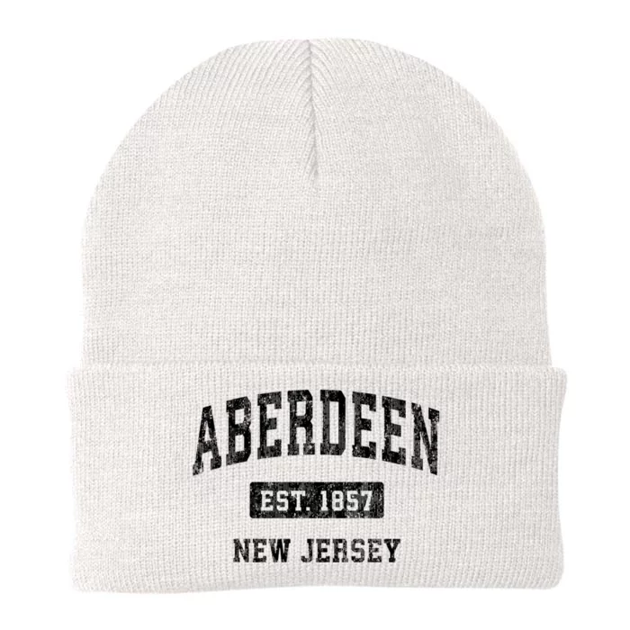 Aberdeen New Jersey Nj Vintage Sports Knit Cap Winter Beanie