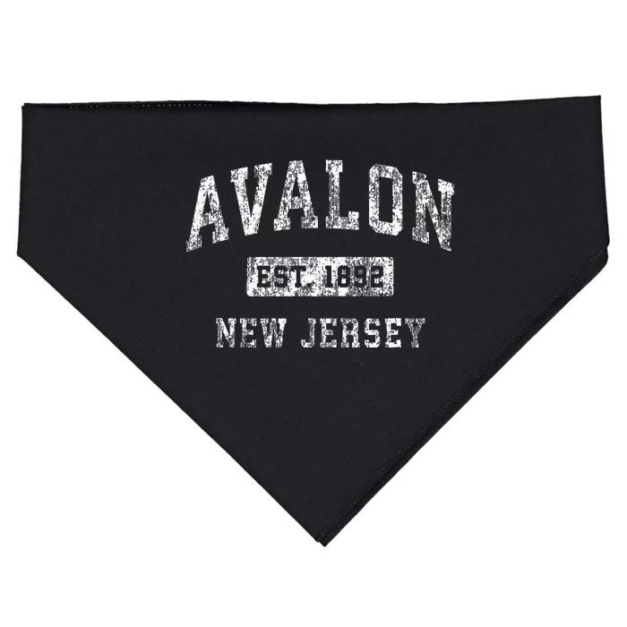 Avalon New Jersey Nj Vintage Established USA-Made Doggie Bandana