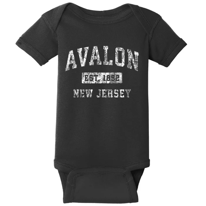 Avalon New Jersey Nj Vintage Established Baby Bodysuit