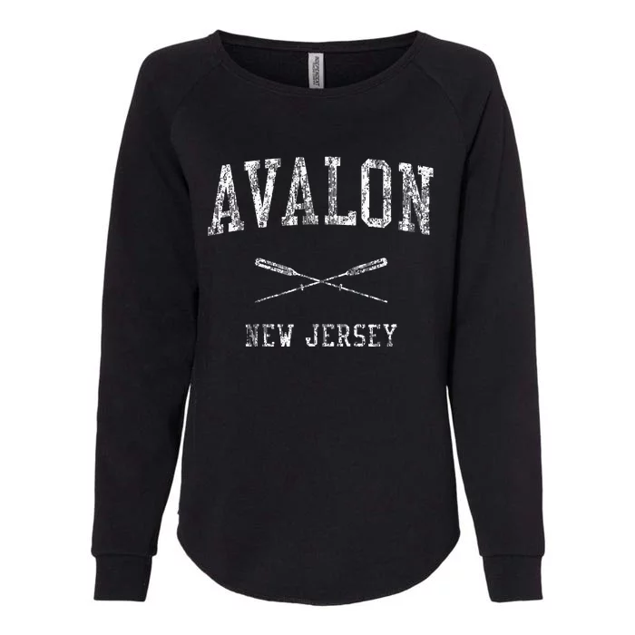 Avalon New Jersey Nj Vintage Nautical Womens California Wash Sweatshirt