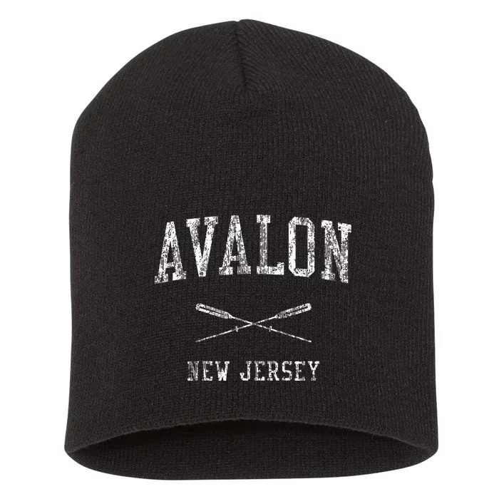 Avalon New Jersey Nj Vintage Nautical Short Acrylic Beanie