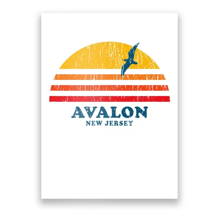 Avalon New Jersey Nj Vintage Casual Poster