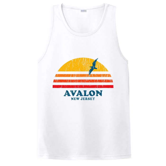 Avalon New Jersey Nj Vintage Casual Performance Tank