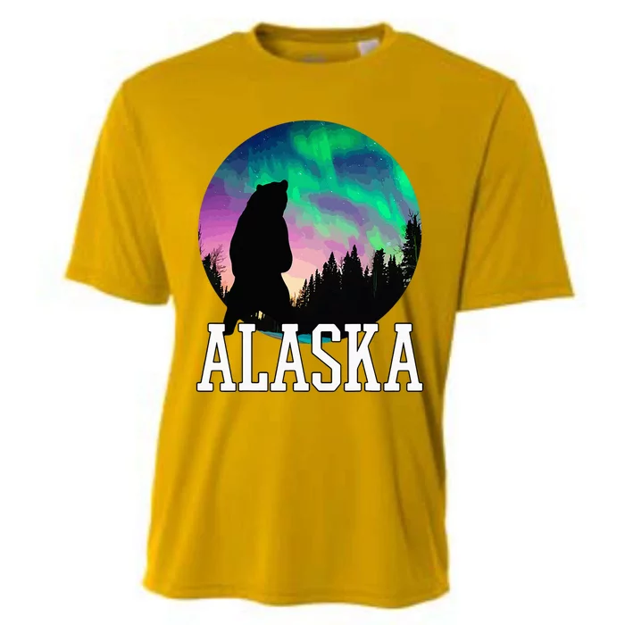 Alaska Nothern Lights Viewing Vacation Cooling Performance Crew T-Shirt