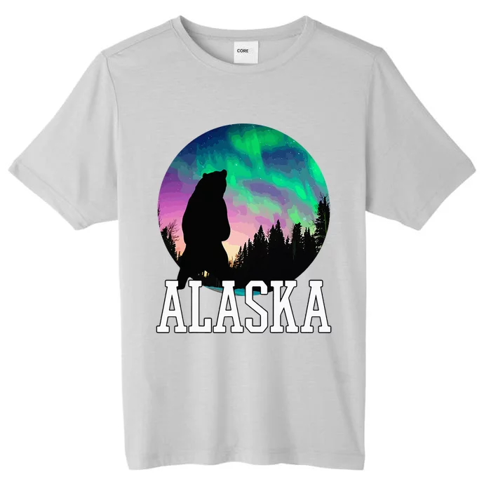 Alaska Nothern Lights Viewing Vacation ChromaSoft Performance T-Shirt