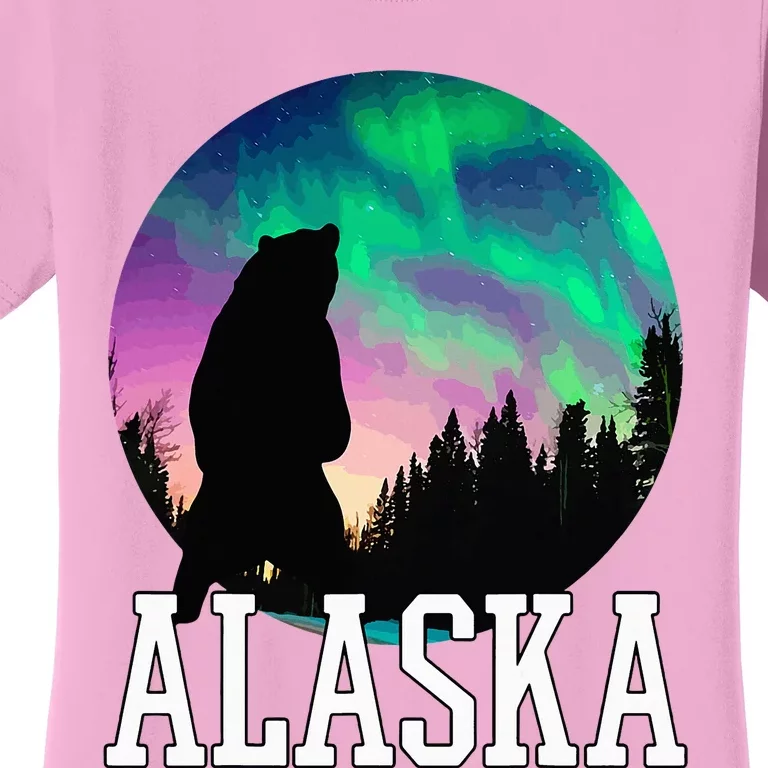 Alaska Nothern Lights Viewing Vacation Women's T-Shirt