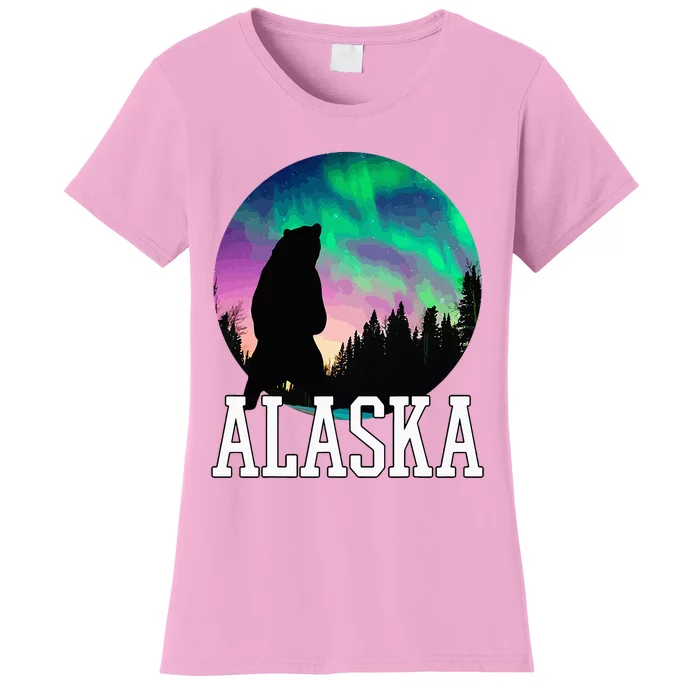 Alaska Nothern Lights Viewing Vacation Women's T-Shirt