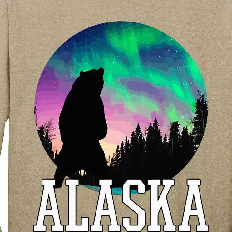 Alaska Nothern Lights Viewing Vacation Tall Long Sleeve T-Shirt