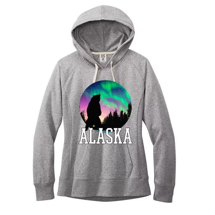 Alaska Nothern Lights Viewing Vacation Women's Fleece Hoodie