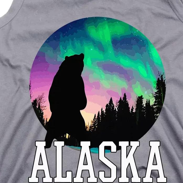 Alaska Nothern Lights Viewing Vacation Tank Top