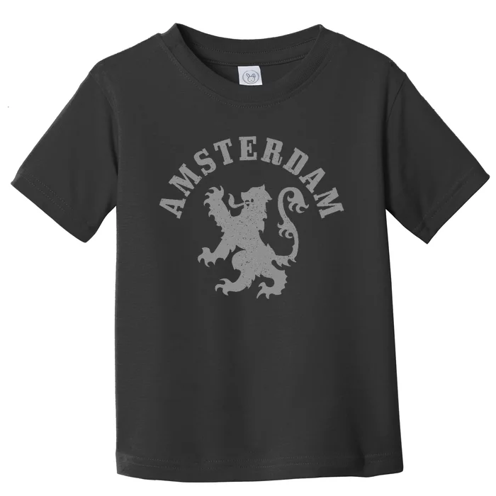 Amsterdam Netherlands Lion Dutch Holland Vintage Amsterdam Toddler T-Shirt