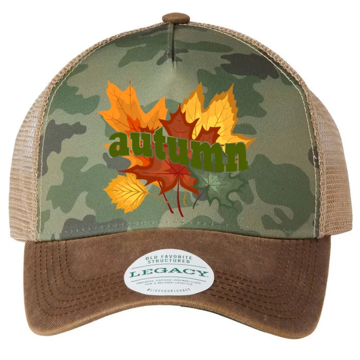 Autumn Nature Leaves Legacy Tie Dye Trucker Hat