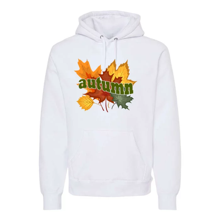 Autumn Nature Leaves Premium Hoodie