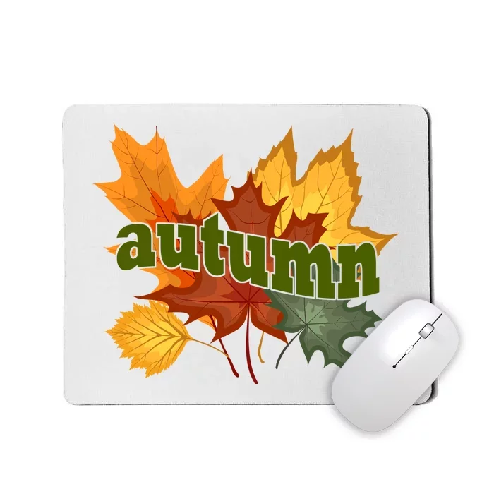 Autumn Nature Leaves Mousepad